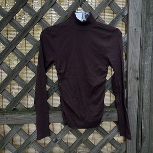 J. Crew Brown Ribbed Turtleneck NWOT size XS